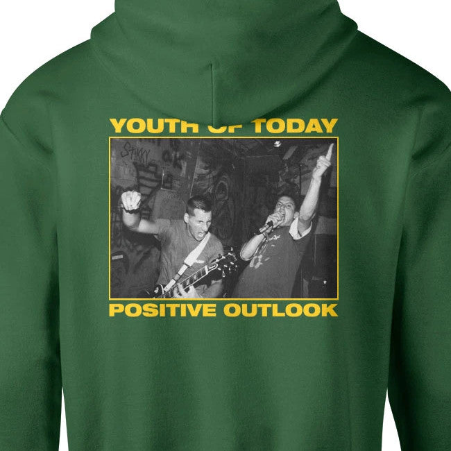 【在庫限り】Youth Of Today / ユース・オブ・トゥデイ - POSITIVE OUTLOOK プルオーバーパーカー(グリーン)