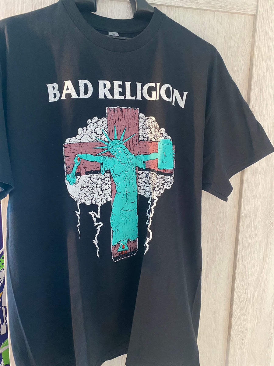 即納】Bad Religion バッド・レリジョン Liberty Tour 91 Tシャツ(ブラック) – Punk Market