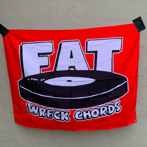 FAT Wreck Chords / ファット・レック・コーズ - Logo フラッグ・バナー(レッド)