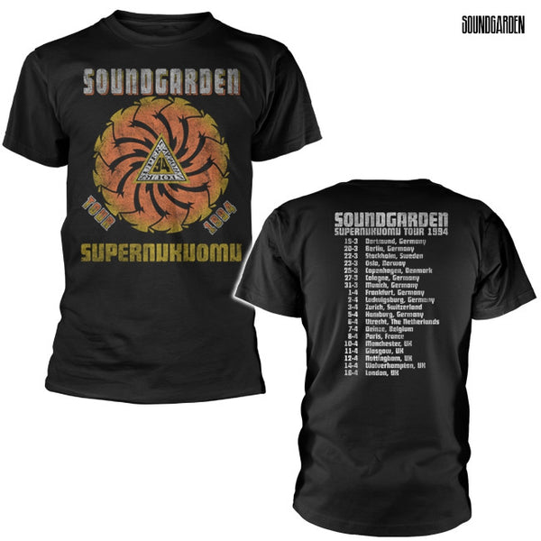 【お取り寄せ】Soundgarden / サウンドガーデン - SUPERUNKNOWN TOUR 94 Tシャツ(ブラック)