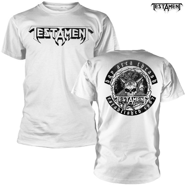 【お取り寄せ】Testament / テスタメント - BAY AREA THRASH Tシャツ(ホワイト)