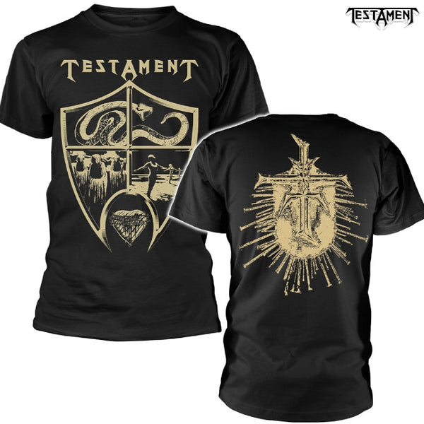 【お取り寄せ】Testament / テスタメント - CREST SHIELD Tシャツ(ブラック)