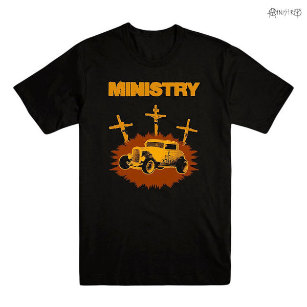 【お取り寄せ】Ministry / ミニストリー - JESUS BUILT MY HOTROD Tシャツ (ブラック)