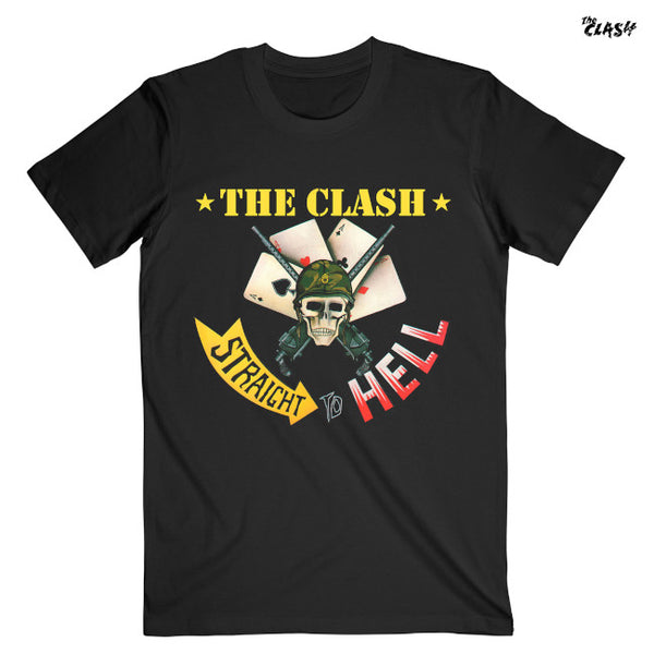 【お取り寄せ】The Clash / ザ・クラッシュ - STRAIGHT TO HELL SINGLE Tシャツ (ブラック)