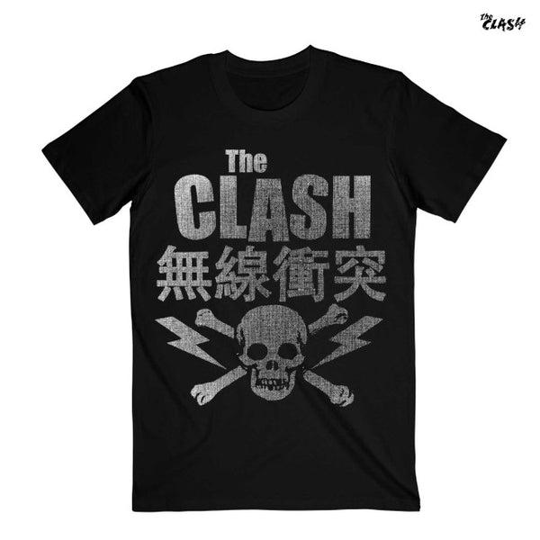 【お取り寄せ】The Clash / ザ・クラッシュ - SKULL & CROSSBONES Tシャツ (ブラック)