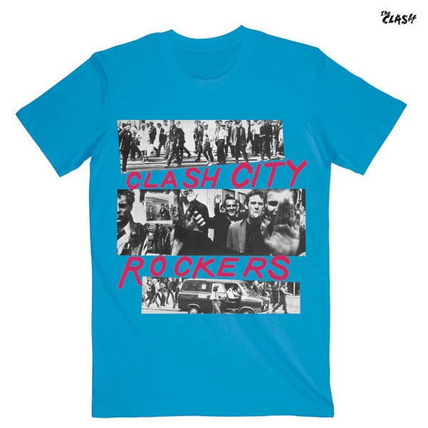 【お取り寄せ】The Clash / ザ・クラッシュ - CITY ROCKERS Tシャツ (ブルー)