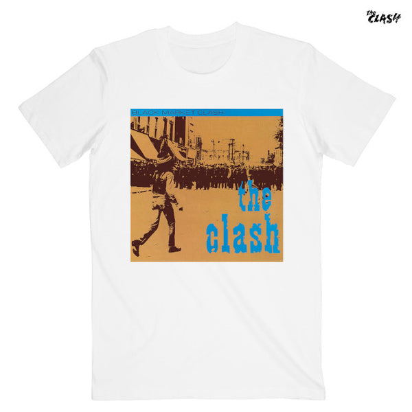 【お取り寄せ】The Clash / ザ・クラッシュ - BLACK MARKET Tシャツ (ホワイト)