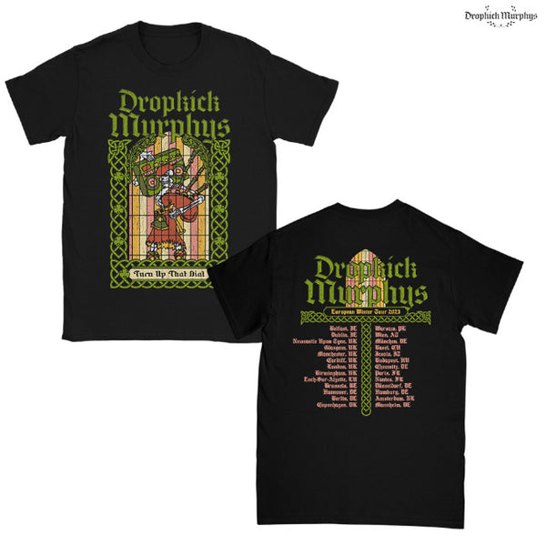 【お取り寄せ】Dropkick Murphys / ドロップキック・マーフィーズ - Stained Glass Tour 2023 Tシャツ (ブラック)