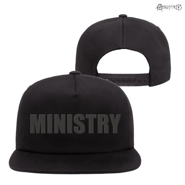 【お取り寄せ】Ministry / ミニストリー - Bold Logoスナップバック・キャップ (ブラック)