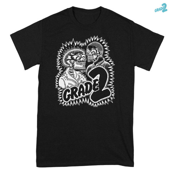 【お取り寄せ】Grade 2 / グレイド2 - Skele Punk & Skin Black Tシャツ(ブラック)