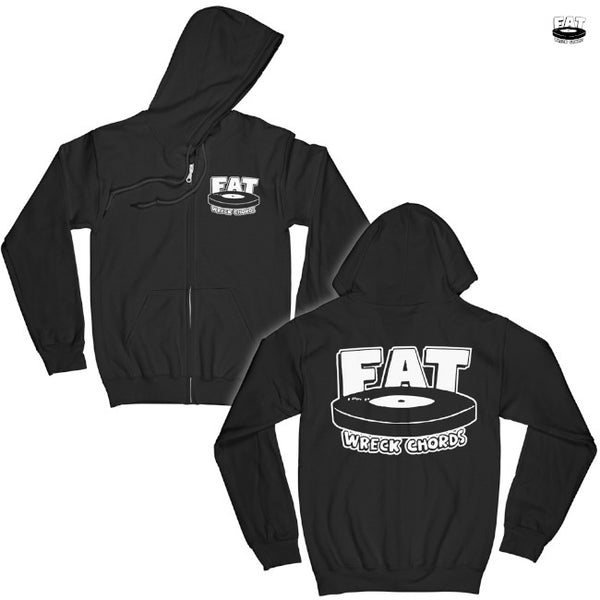 【お取り寄せ】Fat Wreck Chords / ファット・レック・コーズ - Logo ジップアップパーカー(ブラック)
