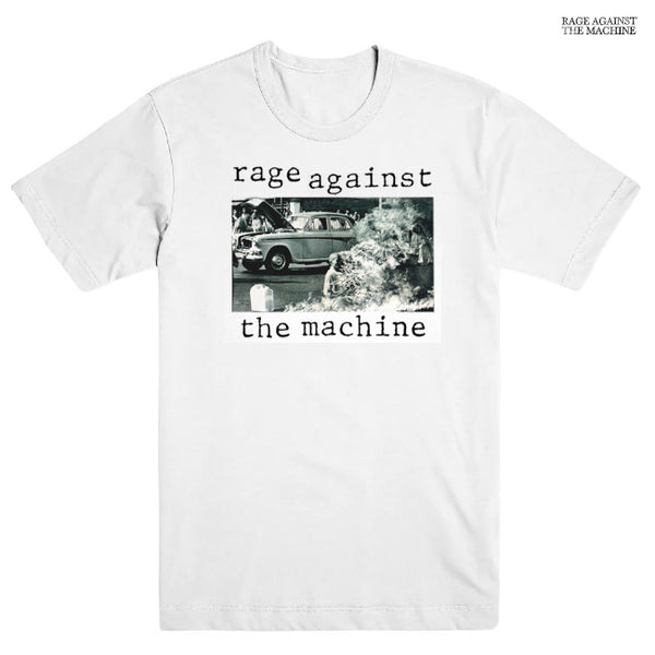 【即納】Rage Against the Machine / レイジ・アゲインスト・ザ・マシーン - RATM Tシャツ(ホワイト)