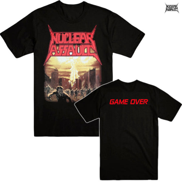 【お取り寄せ】Nuclear Assault / ニュークリア・アソルト - GAME OVER Tシャツ (ブラック)