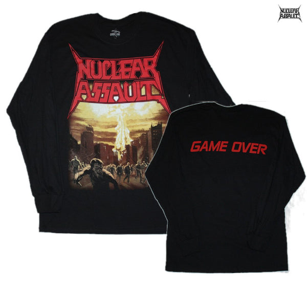 【お取り寄せ】Nuclear Assault / ニュークリア・アソルト - GAME OVER ロングスリーブシャツ (ブラック)