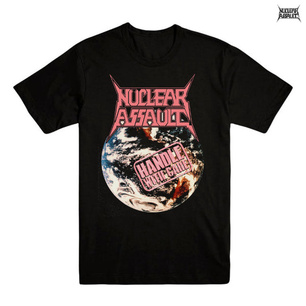 【お取り寄せ】Nuclear Assault / ニュークリア・アソルト - HANDLE WITH CARE Tシャツ (ブラック)