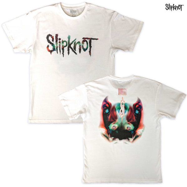 【お取り寄せ】Slipknot / スリップノット - ADDERALL FACEBACK Tシャツ(ホワイト)
