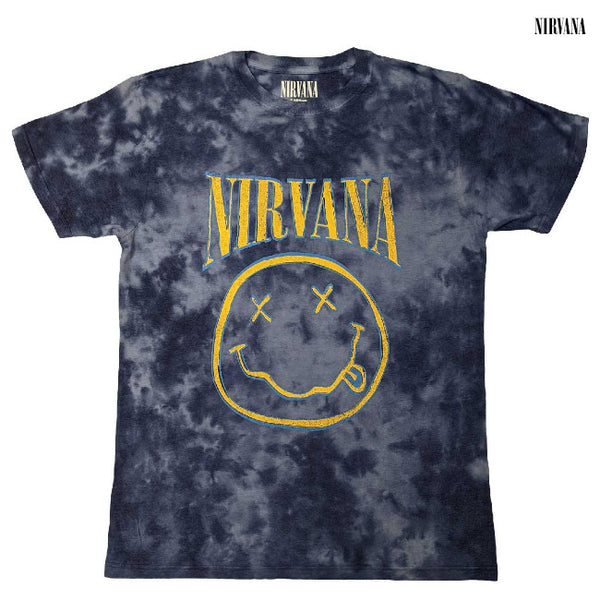 【お取り寄せ】Nirvana / ニルヴァーナ - SMILEY Tシャツ(ウォッシュ加工)