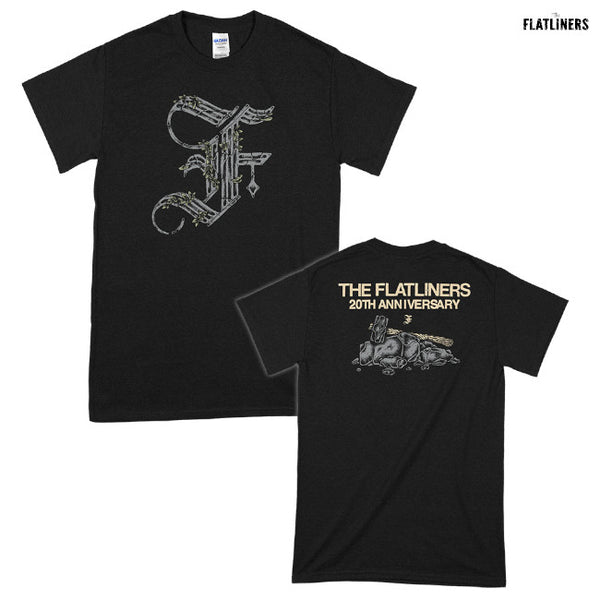 【お取り寄せ】The Flatliners / フラットライナーズ - 20th Anniversary Tシャツ(ブラック)
