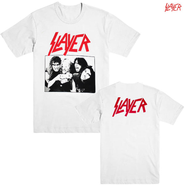 【即納】Slayer / スレイヤー - CLASSIC LINE UP Tシャツ(ホワイト)