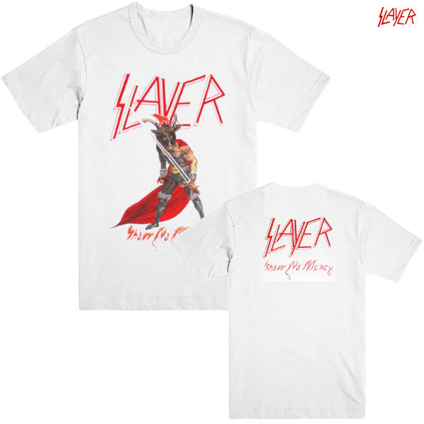 【お取り寄せ】Slayer / スレイヤー - SHOW NO MERCY Tシャツ(ホワイト)