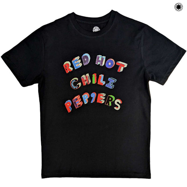 【お取り寄せ】Red Hot Chili Peppers / レッド・ホット・チリペッパーズ - COLOURFUL LETTERS Tシャツ (ブラック)