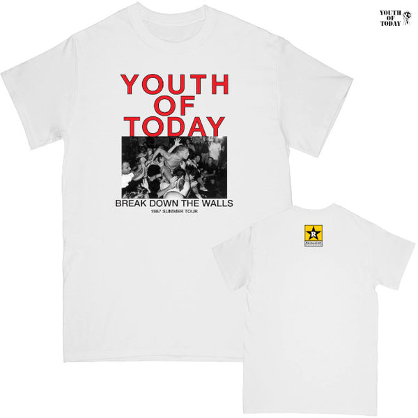 【即納】Youth Of Today / ユース・オブ・トゥデイ - 1987 SUMMER TOUR Tシャツ(ホワイト)