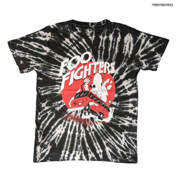 【お取り寄せ】Foo Fighters / フー・ファイターズ - SPEEDING BUS Tシャツ(タイダイ)