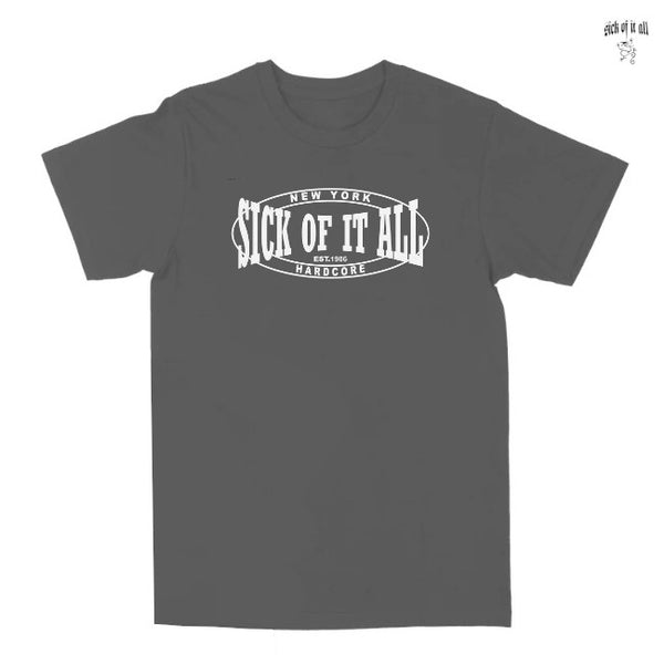 【お取り寄せ】Sick of It All / シック・オブ・イット・オール LOGO Tシャツ(チャコールグレー)
