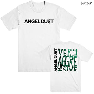 Angel Du$t / エンジェル・ダスト - VERY AGGRESSIVE Tシャツ(ホワイト)