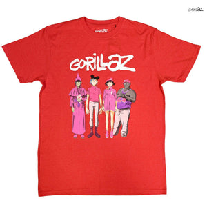 【お取り寄せ】Gorillaz / ゴリラズ - CRACKER ISLAND Tシャツ(レッド)
