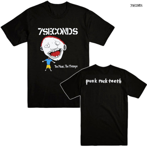 【お取り寄せ】7 Seconds /セブン・セカンズ - The Music, The Message Tシャツ(ブラック)