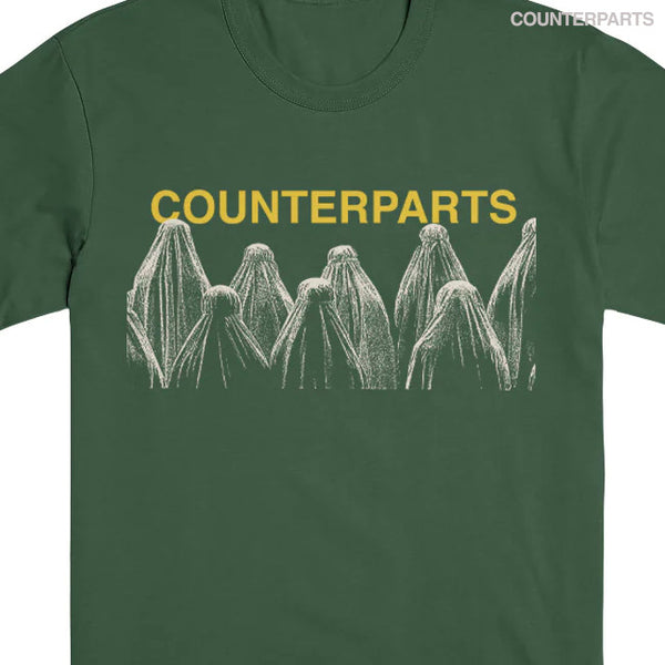 【お取り寄せ】Counterparts / カウンターパーツ - April 2023 Tour Tシャツ(グリーン)