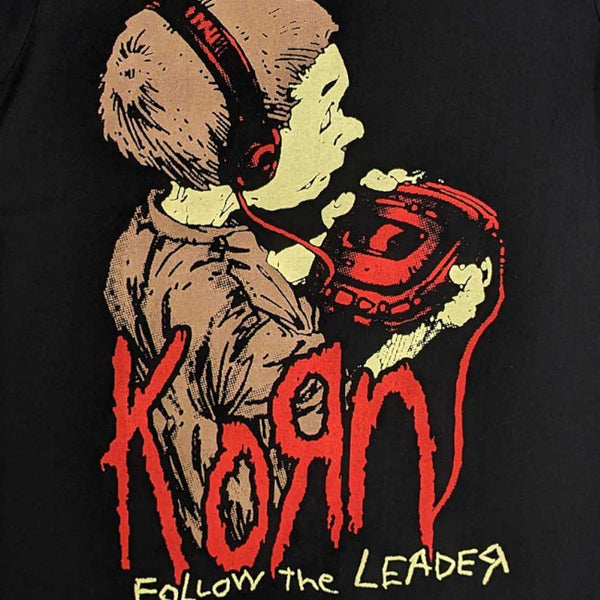 【お取り寄せ】KORN /コーン - FOLLOW THE LEADER2 Tシャツ(ブラック)