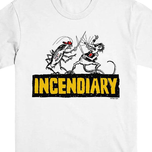 【お取り寄せ】Incendiary / インセンダイアリー - ROACH Tシャツ (ホワイト)