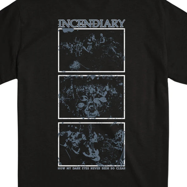【お取り寄せ】Incendiary / インセンダイアリー - DARK EYES - BLUE Tシャツ(ブラック)
