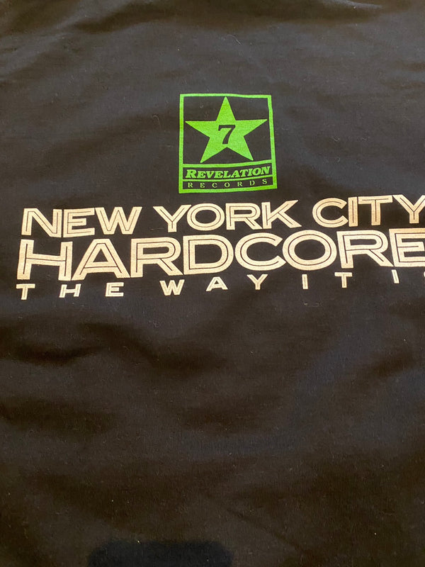【完売】【USED】【早い者勝ち！】【XXL】V/A New York Hardcore / ニューヨーク・ハードコアコンピ - ゴリビスフォト The Way It Is プルオーバーパーカ(ブラック)