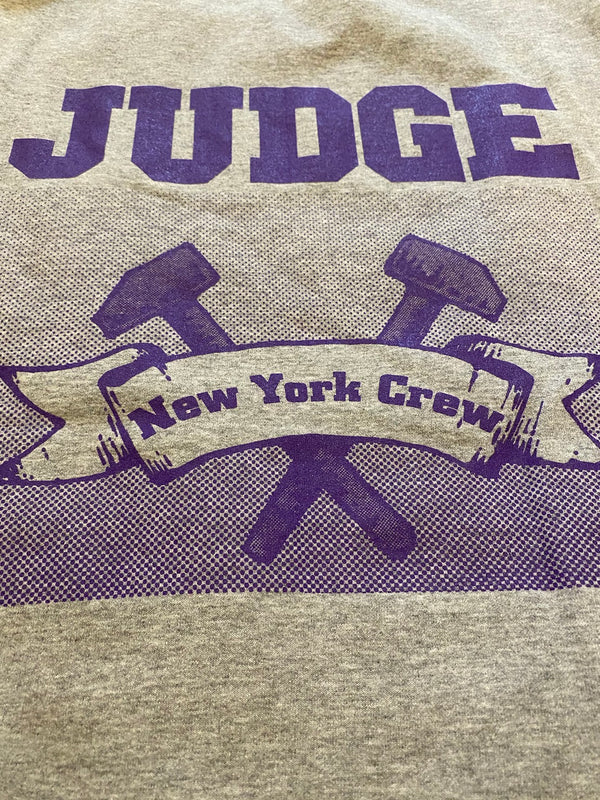 【USED】【早い者勝ち！】【XXL】JUDGE / ジャッジ - NEW YORK CREW クルーネック・トレーナー(グレー)