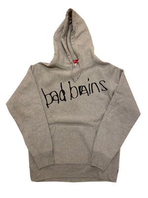 【完売】【USED】【早い者勝ち！】【L】Bad Brains /バッド・ブレインズ - 08AW SUPREME × BAD BRAINS プルオーバーパーカー(グレー)