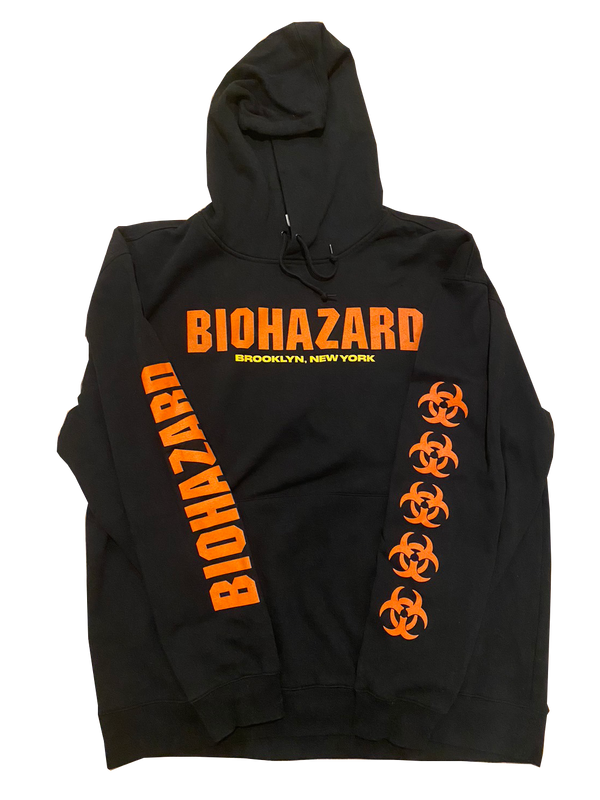 【完売】【USED】【早い者勝ち！】【XXL】Biohazard / バイオハザード - HAZARDOUS プルオーバーパーカー (ブラック)