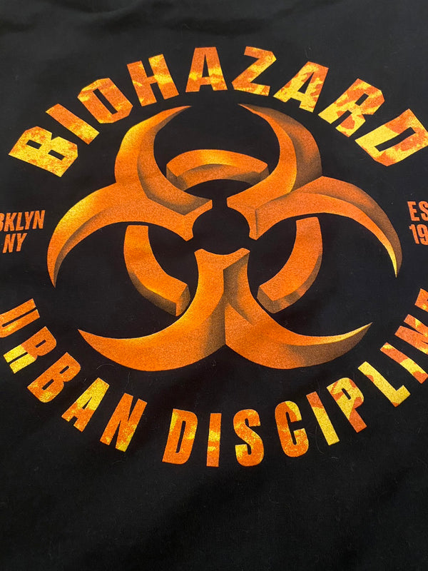 【完売】【USED】【早い者勝ち！】【XXL】Biohazard / バイオハザード - HAZARDOUS プルオーバーパーカー (ブラック)