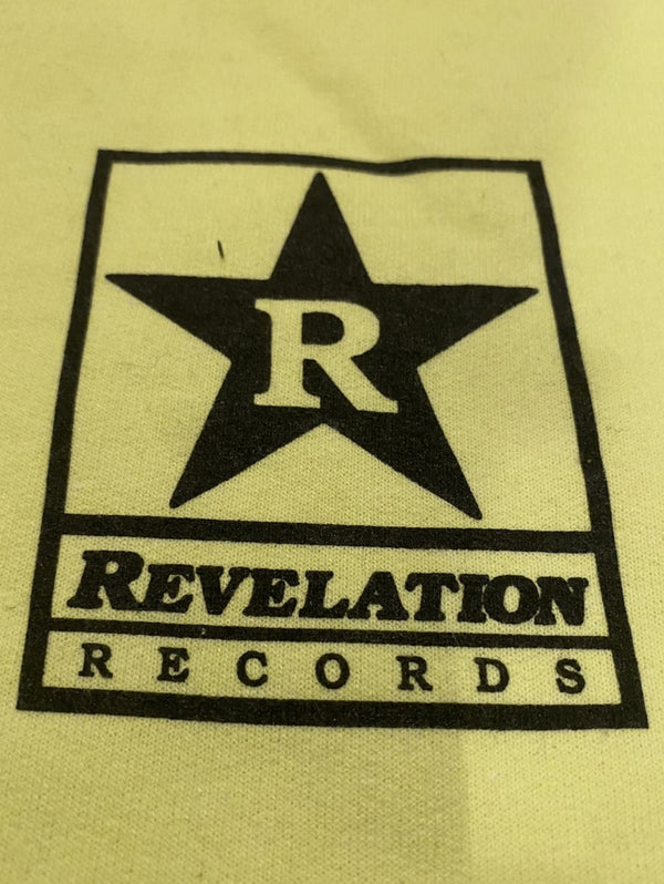 【USED】【早い者勝ち！】【XXL】Revelation Records / レヴェレーション・レコード - Logo クルーネック・トレーナー・スウェット(ネオンイエロー)