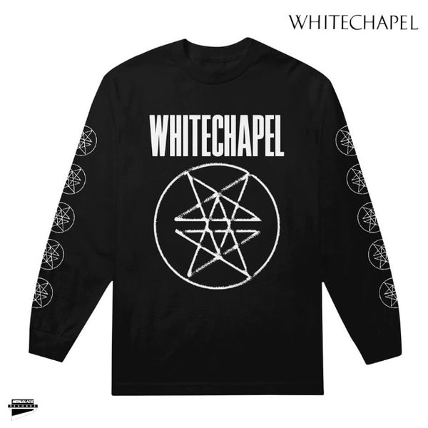 【お取り寄せ】Whitechapel / ホワイトチャペル - Double Pentagram ロングスリーブ長袖シャツ(ブラック)