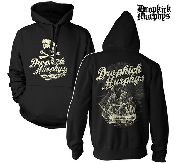 【お取り寄せ】Dropkick Murphys/ドロップキック・マーフィーズ - Scally Skull Ship プルオーバーパーカー (ブラック)5XLあり