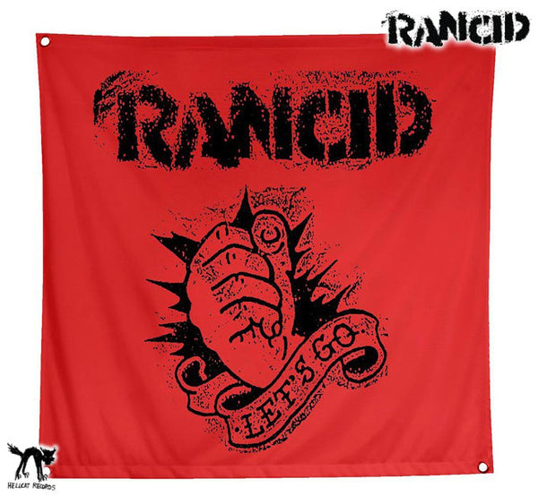 【お取り寄せ】RANCID / ランシッド - Let’s Go フラッグ・旗 (レッド)