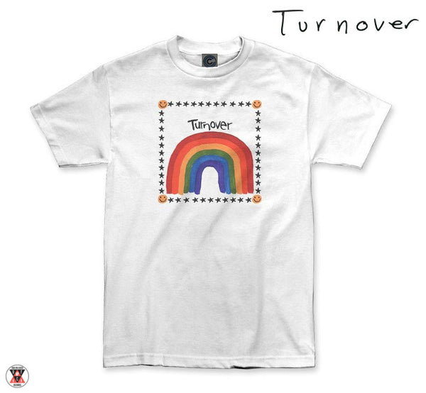 【お取り寄せ】Turnover / ターンオーバー - Rainbow Tシャツ (ホワイト) 4XLあり