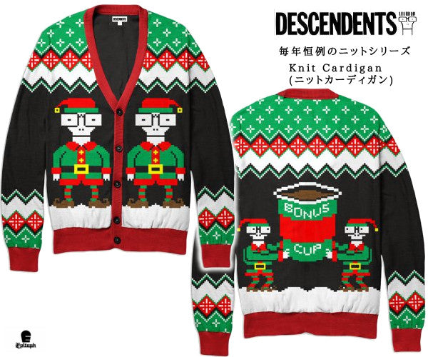 【お取り寄せ】【限定】Descendents /ディセンデンツ - 2018 Holiday ニットカーディガン