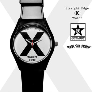 【品切れ】Straight Edge / ストレートエッジ - Xデザイン Watch 時計(ブラック)