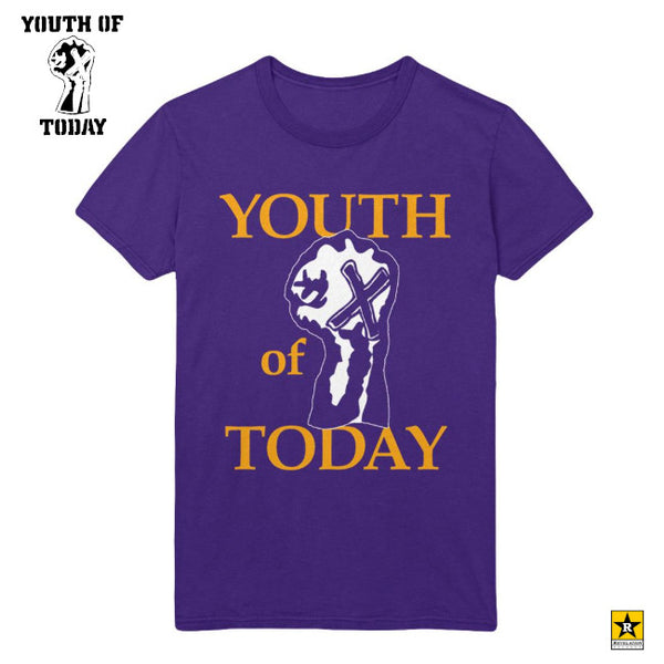 【お取り寄せ】Youth Of Today /ユース・オブ・トゥデイ - Fist Tシャツ(パープル)
