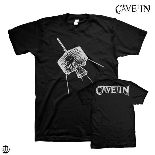 【お取り寄せ】Cave In / ケイブ・イン - SATELLITE White Print Tシャツ (ブラック)