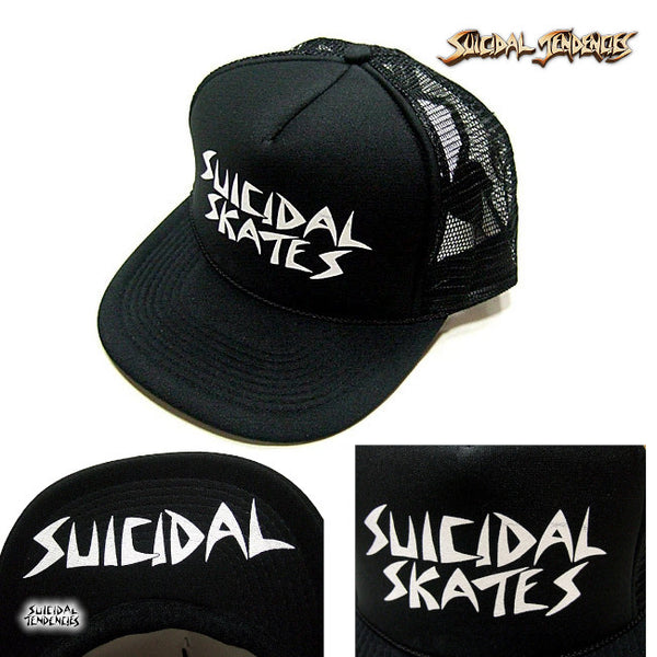 【品切れ】 Suicidal Tendencies /スイサイダル・テンデンシーズ - Suicidal Skates Flip トラックキャップ・メッシュキャップ(ブラック)
